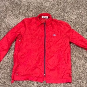 Lacoste red windbreaker